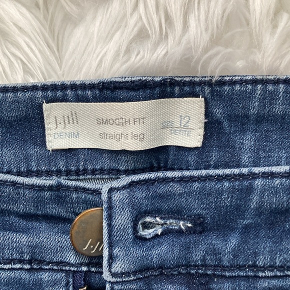 J. Jill Blue Straight Leg Jeans Classic Style - Picture 2 of 4